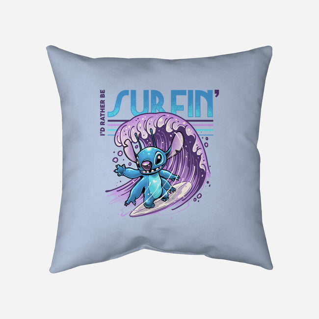 I'd Rather Be Surfin-None-Removable Cover w Insert-Throw Pillow-glitchygorilla