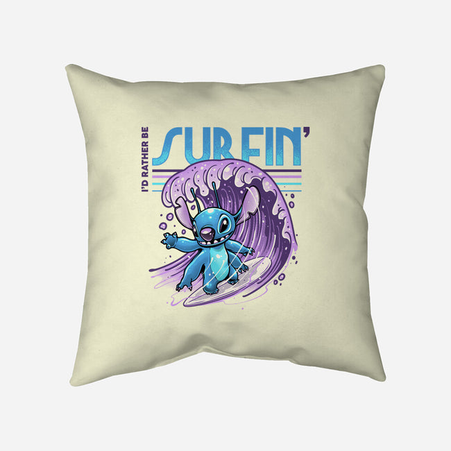I'd Rather Be Surfin-None-Removable Cover w Insert-Throw Pillow-glitchygorilla