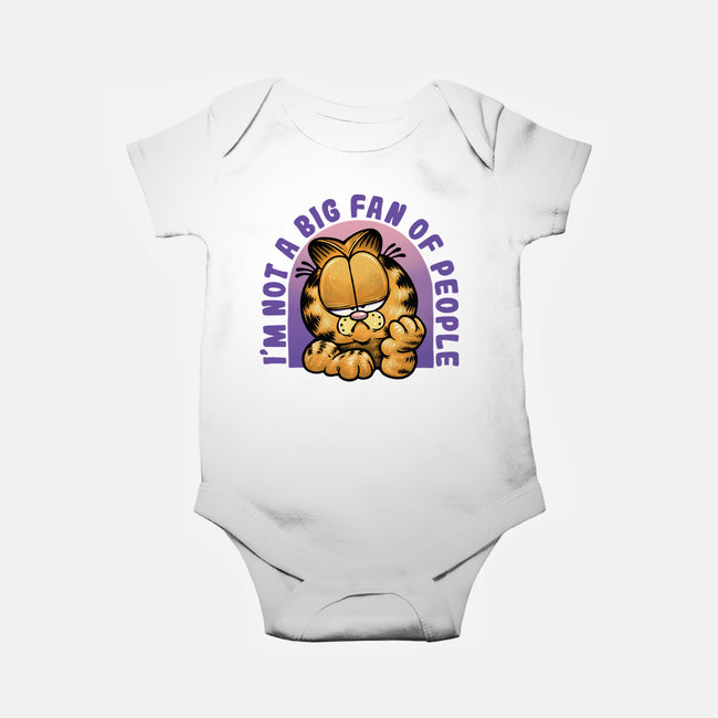 Not A Big Fan Of People-Baby-Basic-Onesie-glitchygorilla