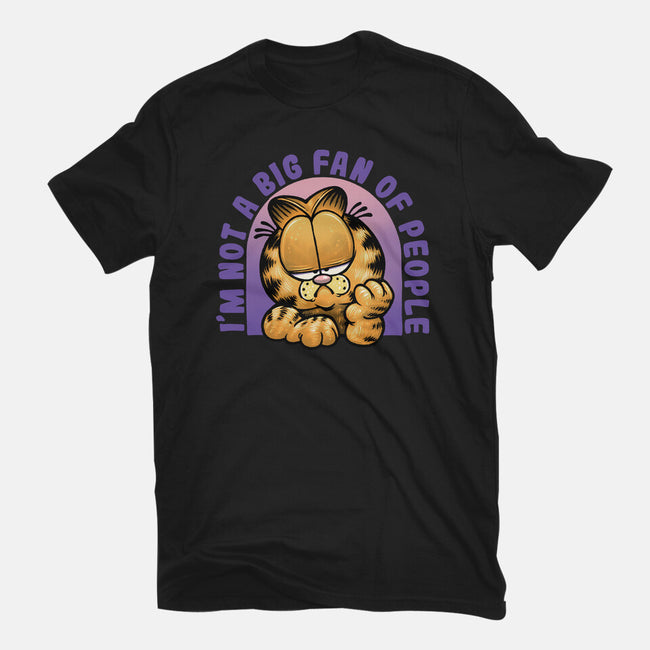 Not A Big Fan Of People-Womens-Fitted-Tee-glitchygorilla