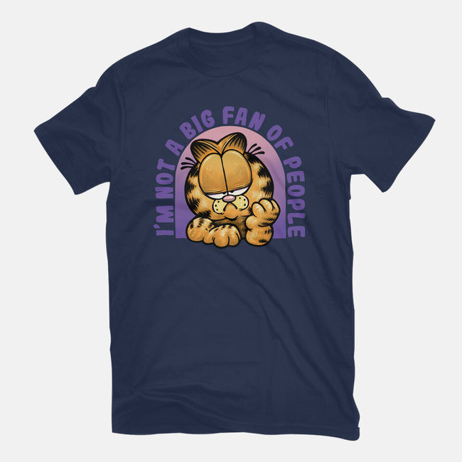 Not A Big Fan Of People-Womens-Fitted-Tee-glitchygorilla