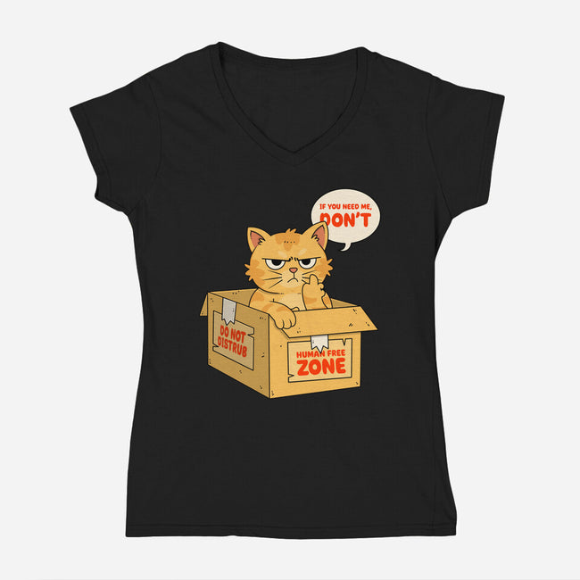 If You Need Me Don't-Womens-V-Neck-Tee-Tri haryadi