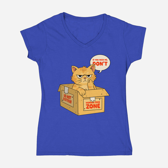 If You Need Me Don't-Womens-V-Neck-Tee-Tri haryadi