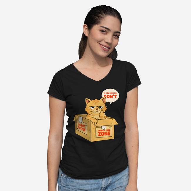 If You Need Me Don't-Womens-V-Neck-Tee-Tri haryadi