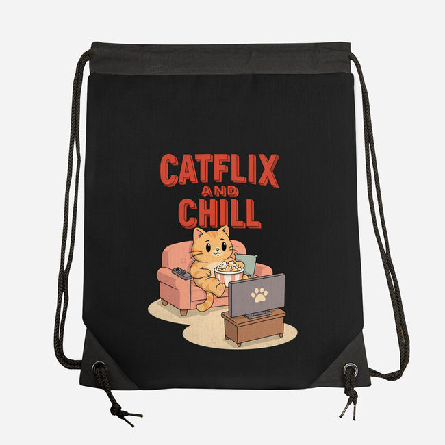 Catflix And Chill-None-Drawstring-Bag-Tri haryadi
