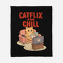 Catflix And Chill-None-Fleece-Blanket-Tri haryadi