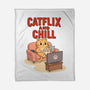 Catflix And Chill-None-Fleece-Blanket-Tri haryadi
