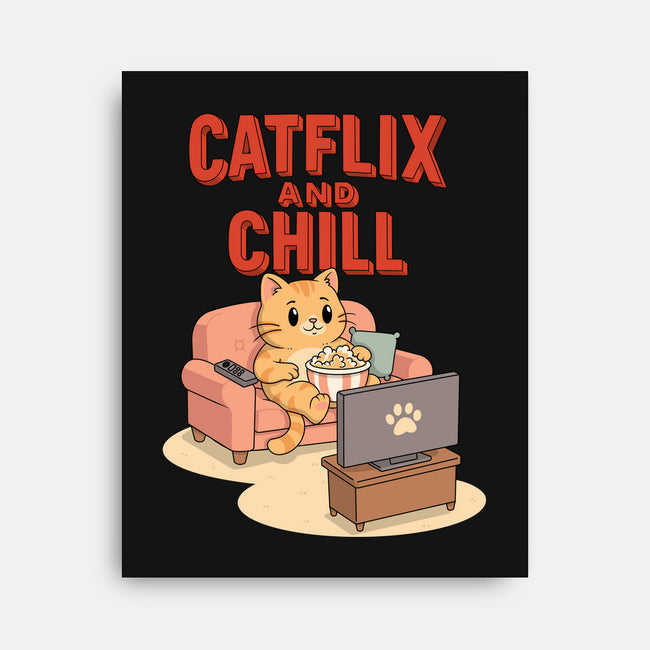 Catflix And Chill-None-Stretched-Canvas-Tri haryadi