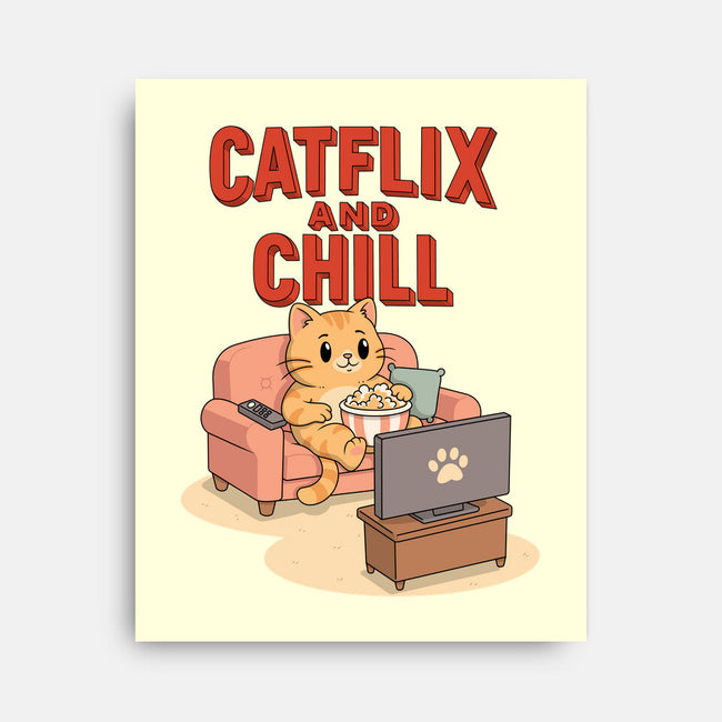 Catflix And Chill-None-Stretched-Canvas-Tri haryadi