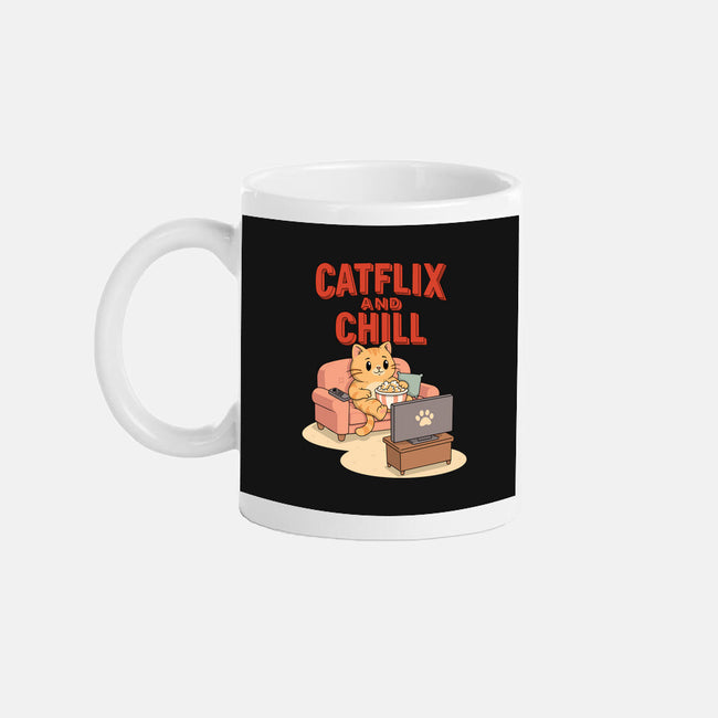 Catflix And Chill-None-Mug-Drinkware-Tri haryadi