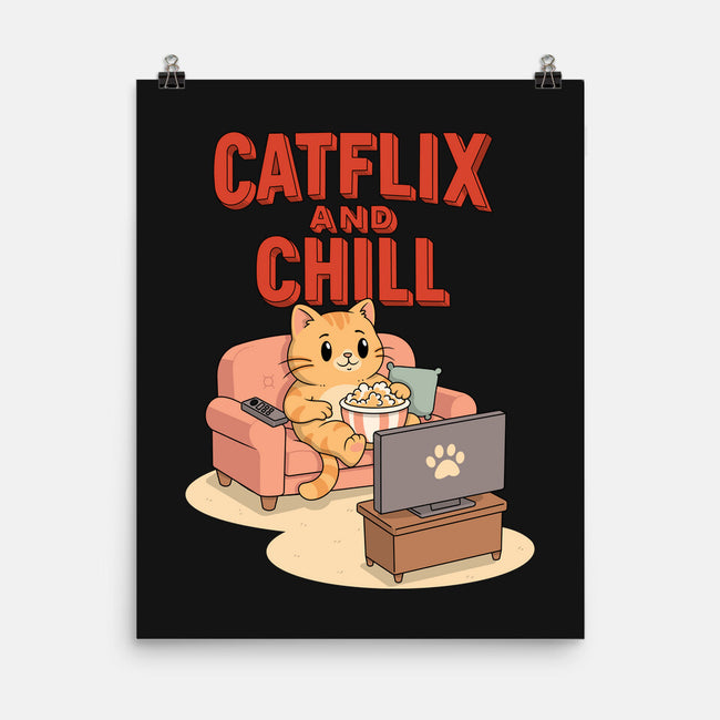 Catflix And Chill-None-Matte-Poster-Tri haryadi