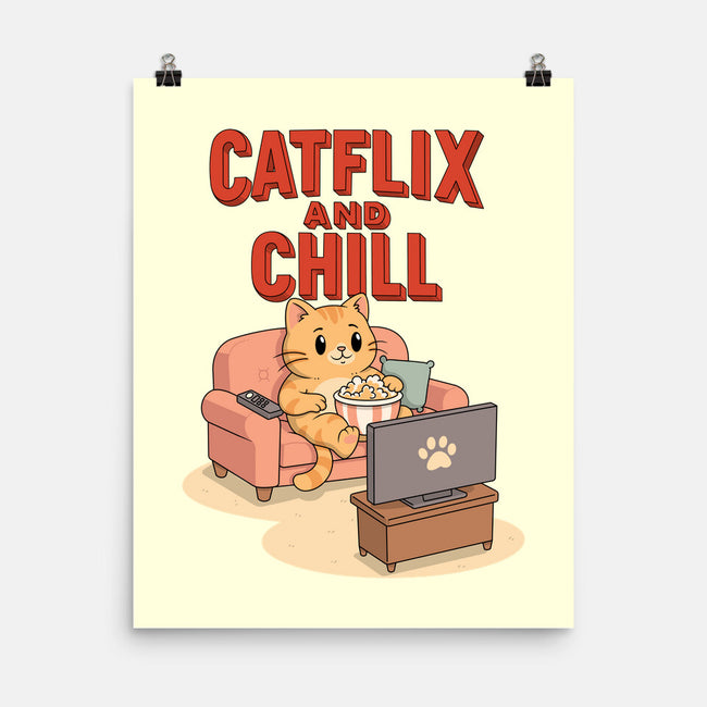 Catflix And Chill-None-Matte-Poster-Tri haryadi