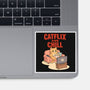 Catflix And Chill-None-Glossy-Sticker-Tri haryadi