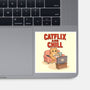 Catflix And Chill-None-Glossy-Sticker-Tri haryadi