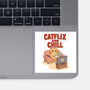 Catflix And Chill-None-Glossy-Sticker-Tri haryadi