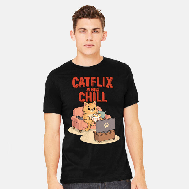 Catflix And Chill-Mens-Heavyweight-Tee-Tri haryadi