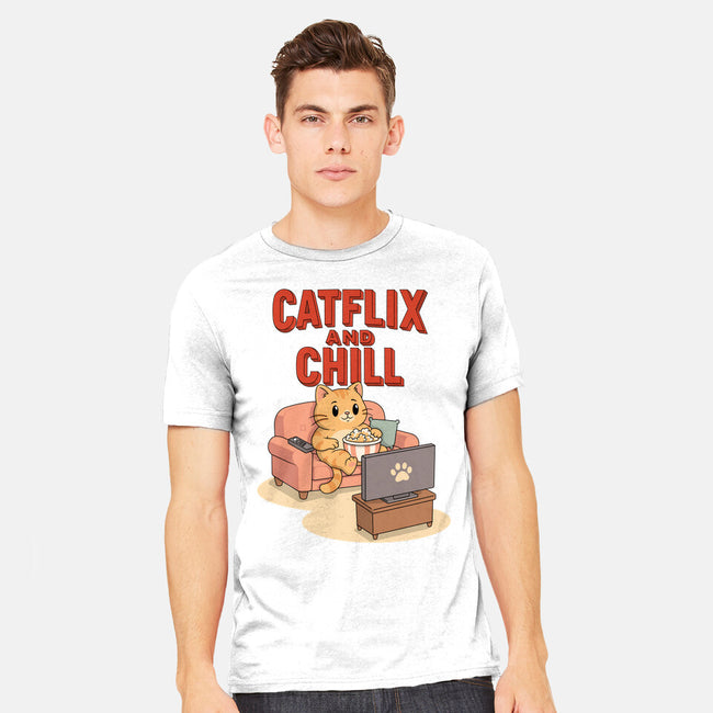 Catflix And Chill-Mens-Heavyweight-Tee-Tri haryadi