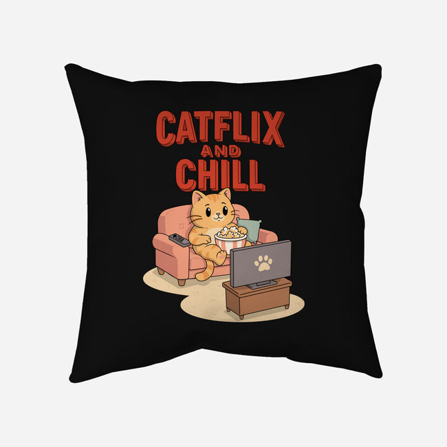 Catflix And Chill-None-Removable Cover w Insert-Throw Pillow-Tri haryadi