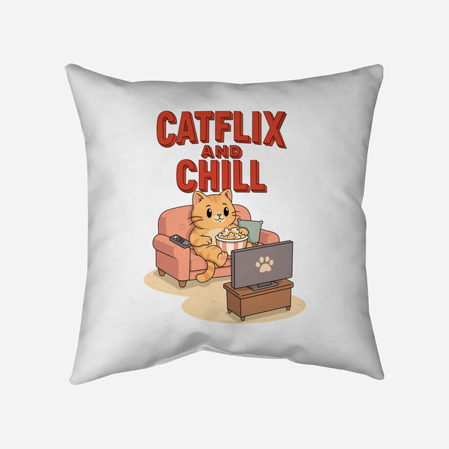 Catflix And Chill-None-Removable Cover w Insert-Throw Pillow-Tri haryadi