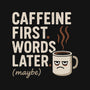 Caffeine First Words Later-None-Glossy-Sticker-Popnotic