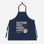 Caffeine First Words Later-Unisex-Kitchen-Apron-Popnotic