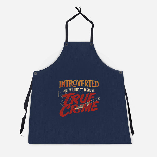 Willing To Discuss True Crime-Unisex-Kitchen-Apron-Popnotic