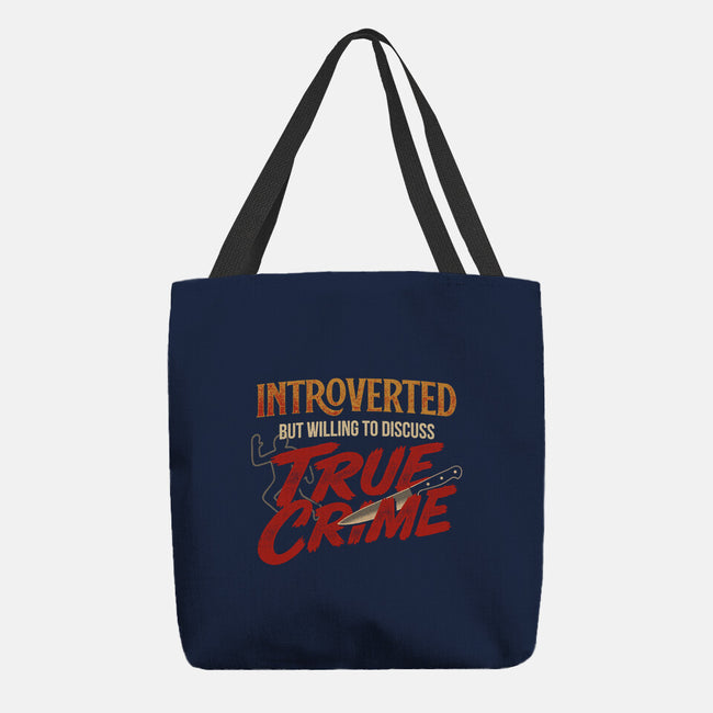 Willing To Discuss True Crime-None-Basic Tote-Bag-Popnotic