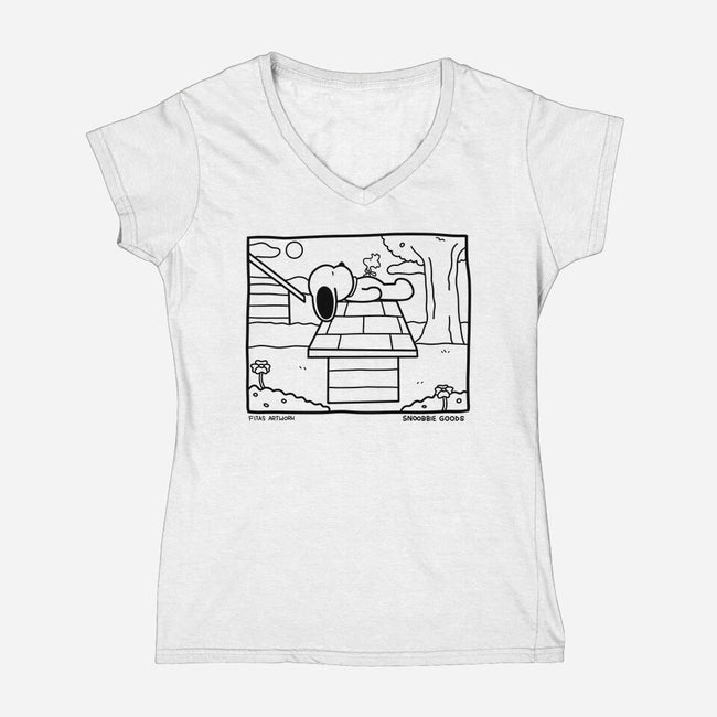 Snoobbie Goods-Womens-V-Neck-Tee-estudiofitas