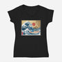 Ohana In Japan-Womens-V-Neck-Tee-DrMonekers