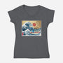 Ohana In Japan-Womens-V-Neck-Tee-DrMonekers