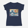 Ohana In Japan-Womens-V-Neck-Tee-DrMonekers