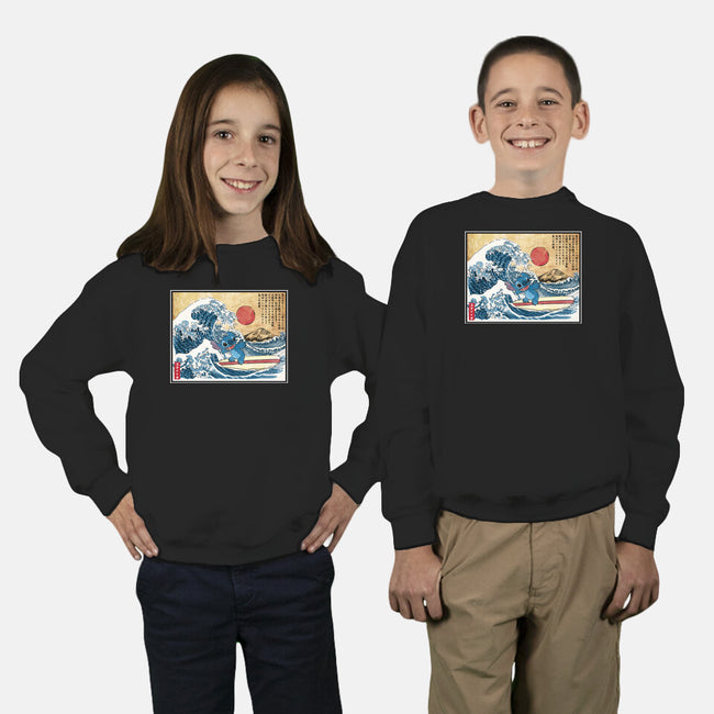 Ohana In Japan-Youth-Crew Neck-Sweatshirt-DrMonekers