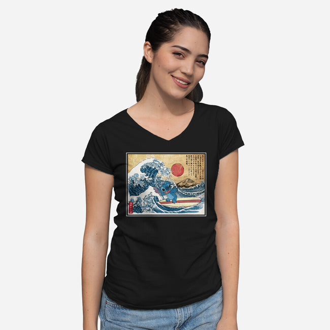 Ohana In Japan-Womens-V-Neck-Tee-DrMonekers