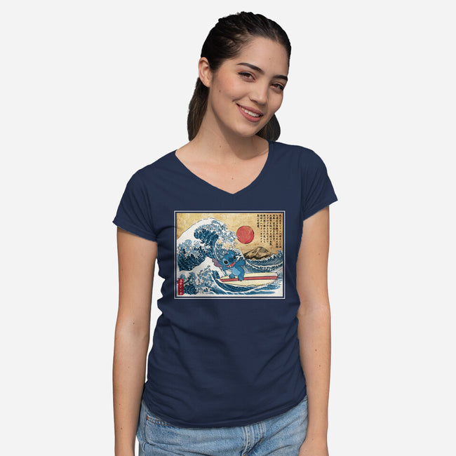 Ohana In Japan-Womens-V-Neck-Tee-DrMonekers