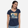Ohana In Japan-Womens-V-Neck-Tee-DrMonekers