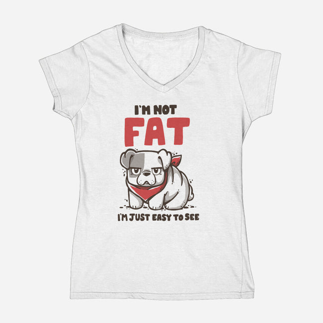 I'm Just Easy To See-Womens-V-Neck-Tee-Vallina84