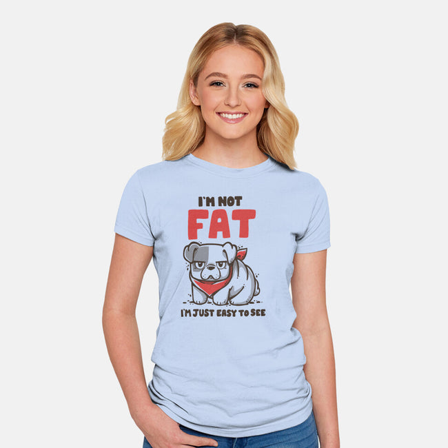 I'm Just Easy To See-Womens-Fitted-Tee-Vallina84