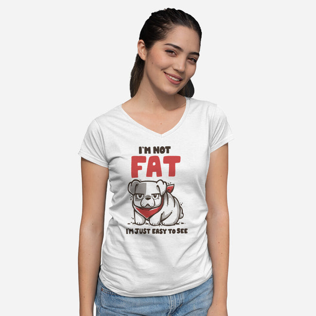 I'm Just Easy To See-Womens-V-Neck-Tee-Vallina84