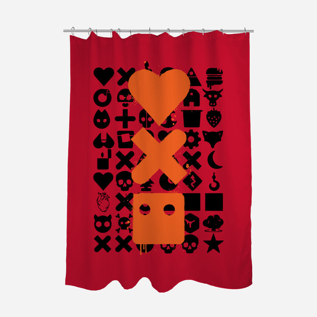 LD And Robots-None-Polyester-Shower Curtain-DrMonekers