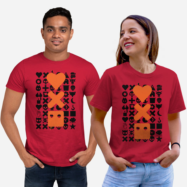 LD And Robots-Unisex-Basic-Tee-DrMonekers