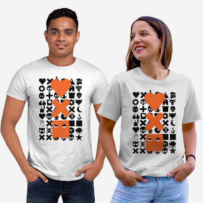 LD And Robots-Unisex-Basic-Tee-DrMonekers