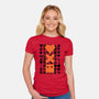 LD And Robots-Womens-Fitted-Tee-DrMonekers