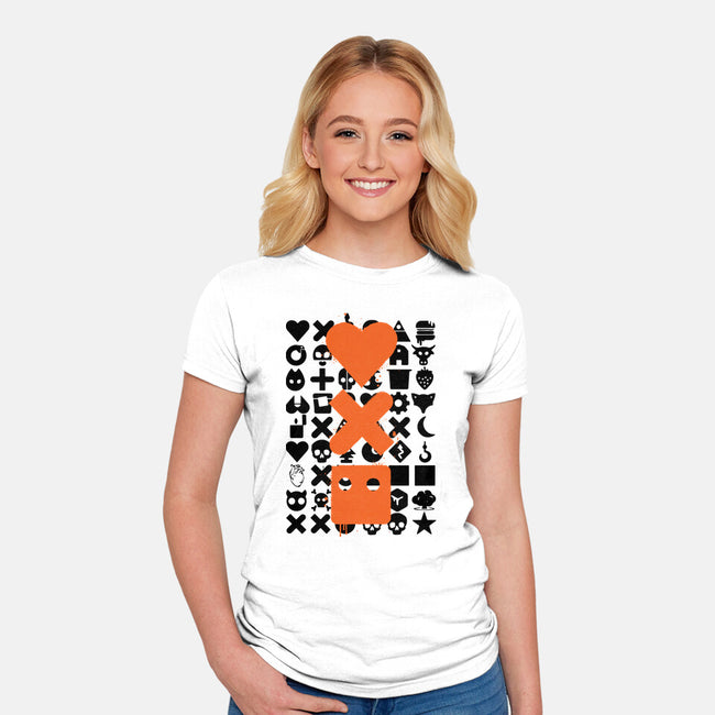 LD And Robots-Womens-Fitted-Tee-DrMonekers