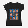 The Office Bunch-Womens-V-Neck-Tee-drbutler