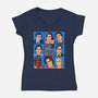 The Office Bunch-Womens-V-Neck-Tee-drbutler