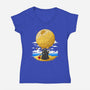 Darkside Sandcastles-Womens-V-Neck-Tee-drbutler
