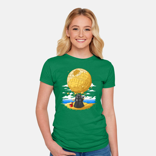 Darkside Sandcastles-Womens-Fitted-Tee-drbutler