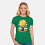 Darkside Sandcastles-Womens-Fitted-Tee-drbutler