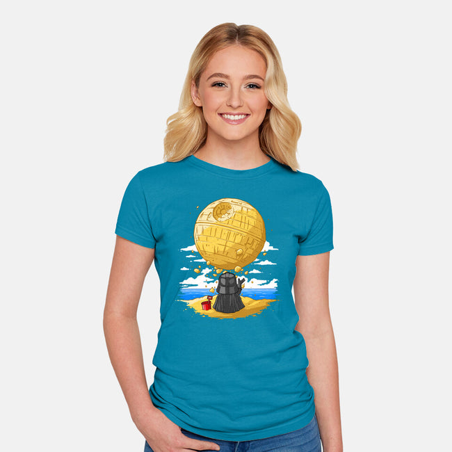 Darkside Sandcastles-Womens-Fitted-Tee-drbutler