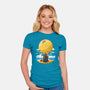 Darkside Sandcastles-Womens-Fitted-Tee-drbutler